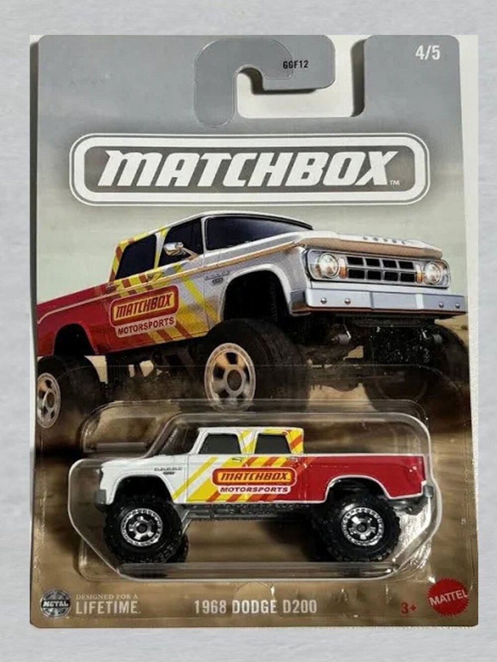 Matchbox 1968 Dodge D200 WHITE